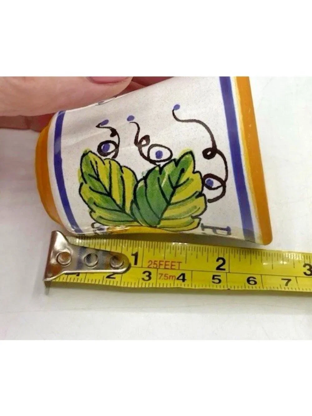 Pallini Limoncello Shot Glass Deruta Italy Lemon Pottery Barware